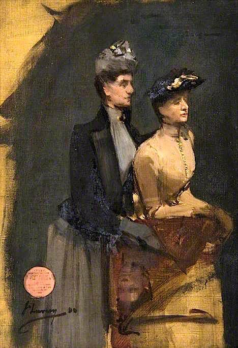Buy Museum Art Reproductions Mrs Cunningham and Mrs Wedderspoon (sketch), 1890 by John Lavery | ArtsDot.com