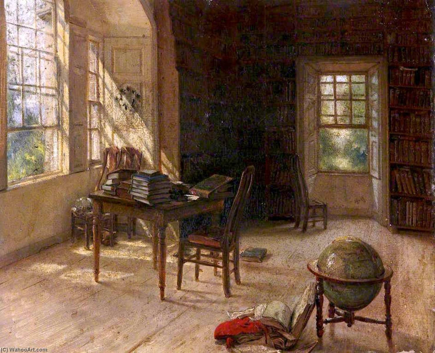 Order Oil Painting Replica The Library at Haddo House by George Paul Chalmers (1833-1878) | ArtsDot.com