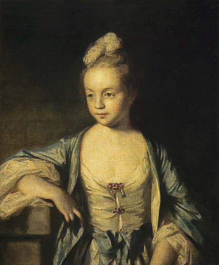 Order Art Reproductions A Little Girl (possibly Lady Frances Scott, later Lady Douglas), 1759 by Joshua Reynolds | ArtsDot.com