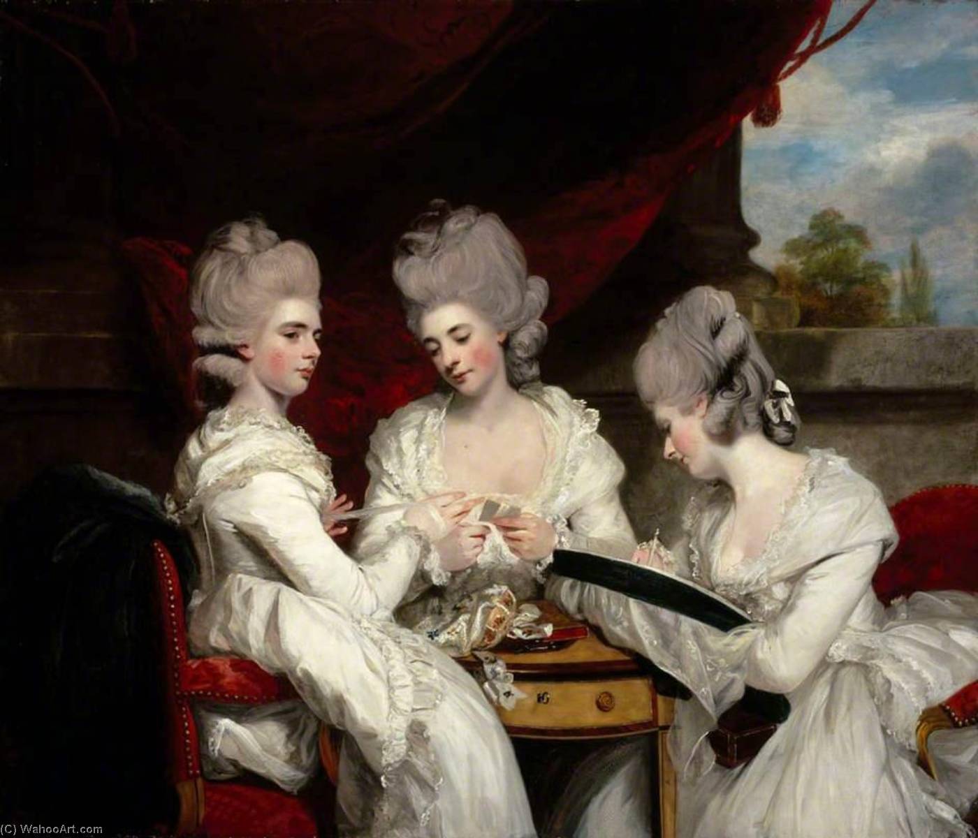 Order Oil Painting Replica The Ladies Waldergrave, 1780 by Joshua Reynolds | ArtsDot.com