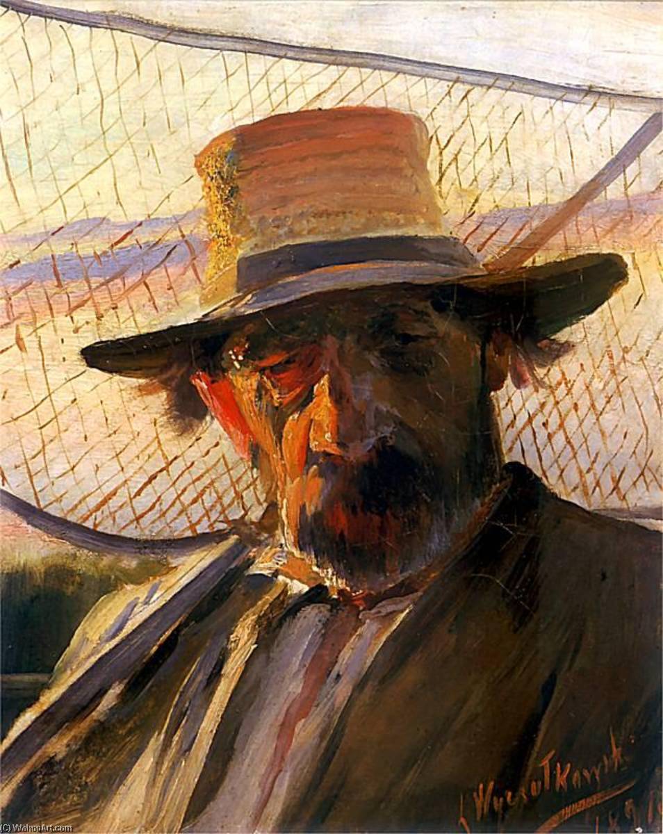 Order Oil Painting Replica Fisherman, 1891 by Leon Jan Wyczolkowski (1852-1936) | ArtsDot.com