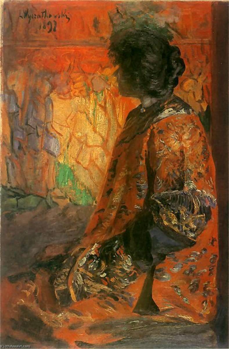 Order Oil Painting Replica Japanese Woman, 1897 by Leon Jan Wyczolkowski (1852-1936) | ArtsDot.com