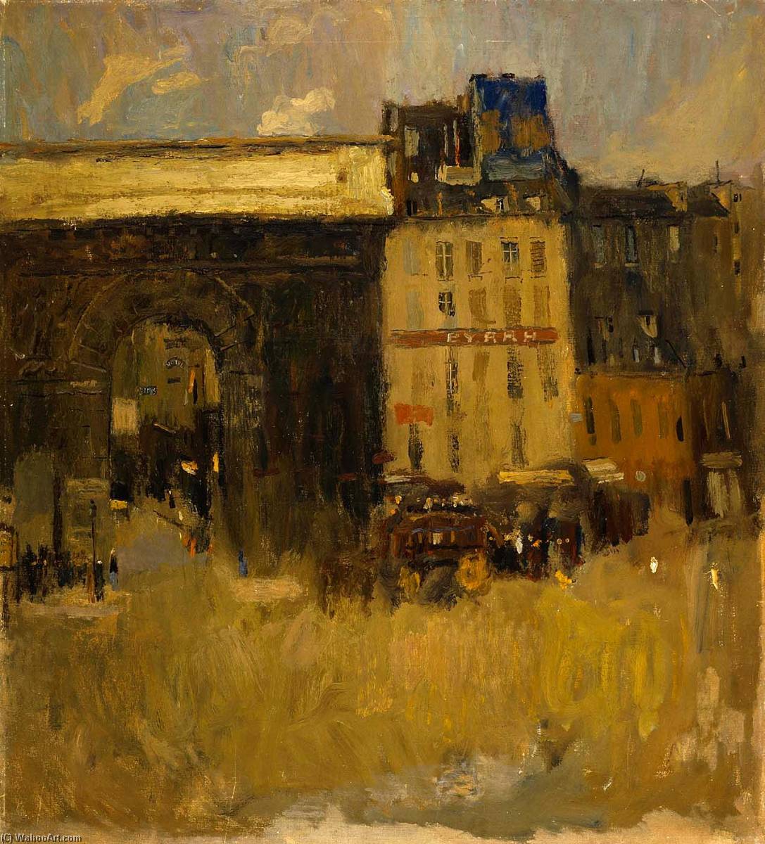顺序 手工油畫 维耶斯·迈森斯(巴黎) 通过 Frank Edwin Scott (1863-1929) | ArtsDot.com