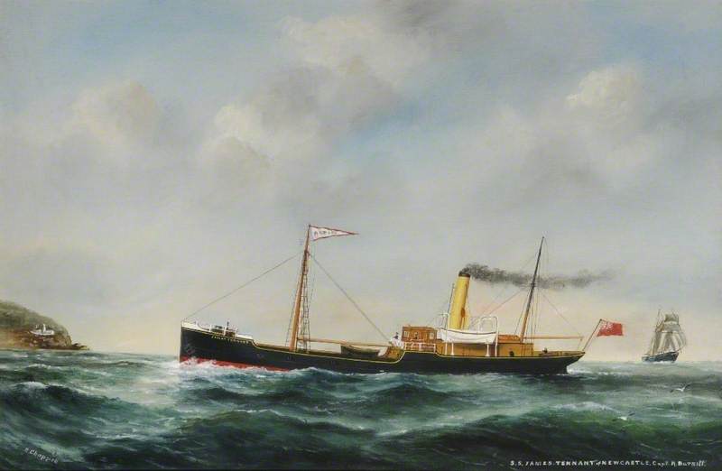 Order Paintings Reproductions SS `James Tennant` of Newcastle (Fair Weather) by Ruben Chappell | ArtsDot.com