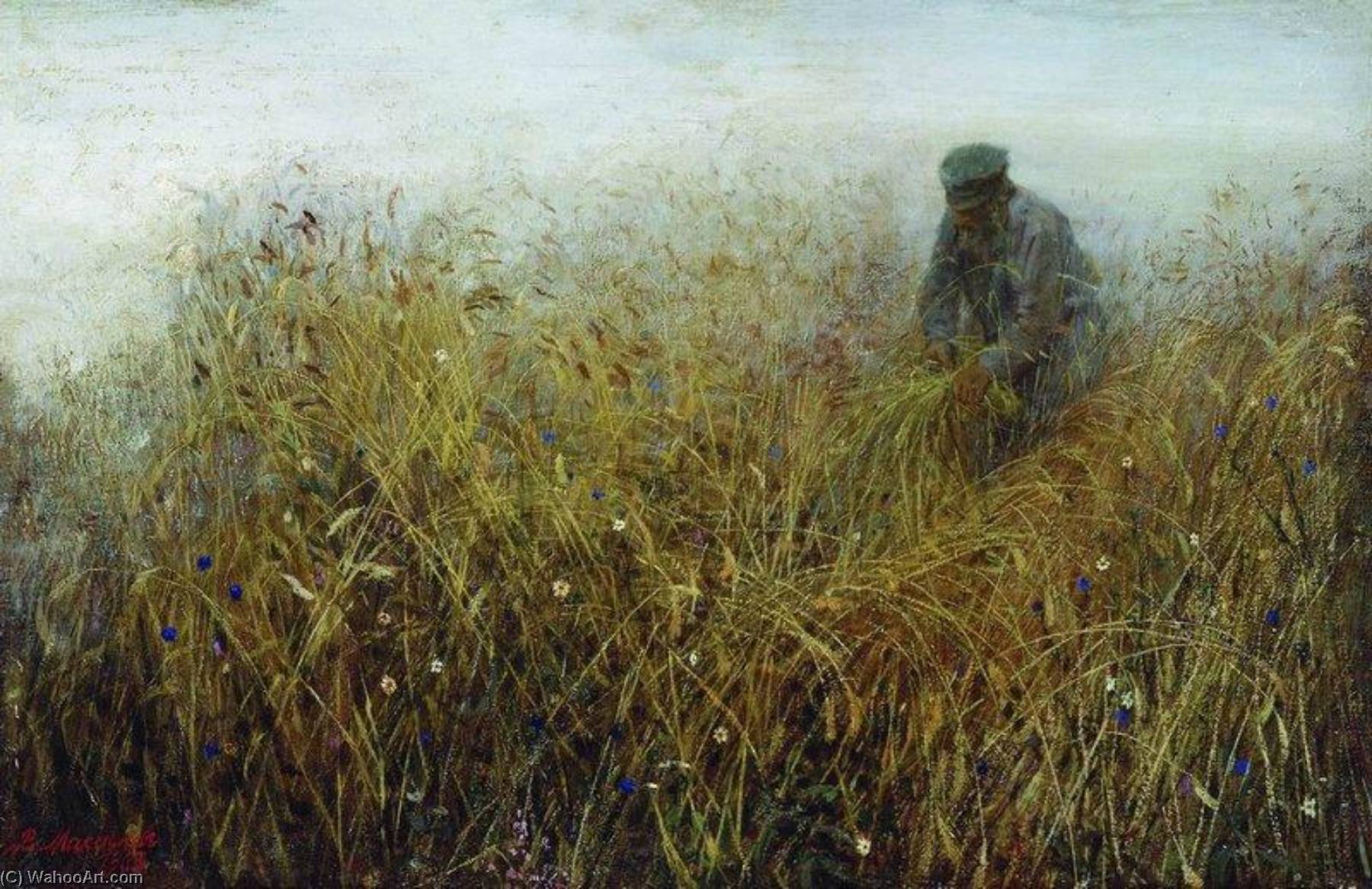 Acheter Reproductions D'art De Musée Dans le champ de Rye, 1903 de Vasily Maximov (1844-1911) | ArtsDot.com