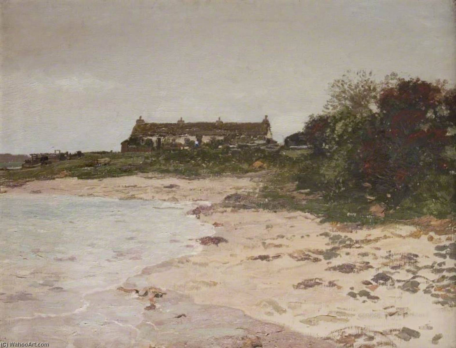 Order Paintings Reproductions Dunure by George Houston (1869-1947) | ArtsDot.com