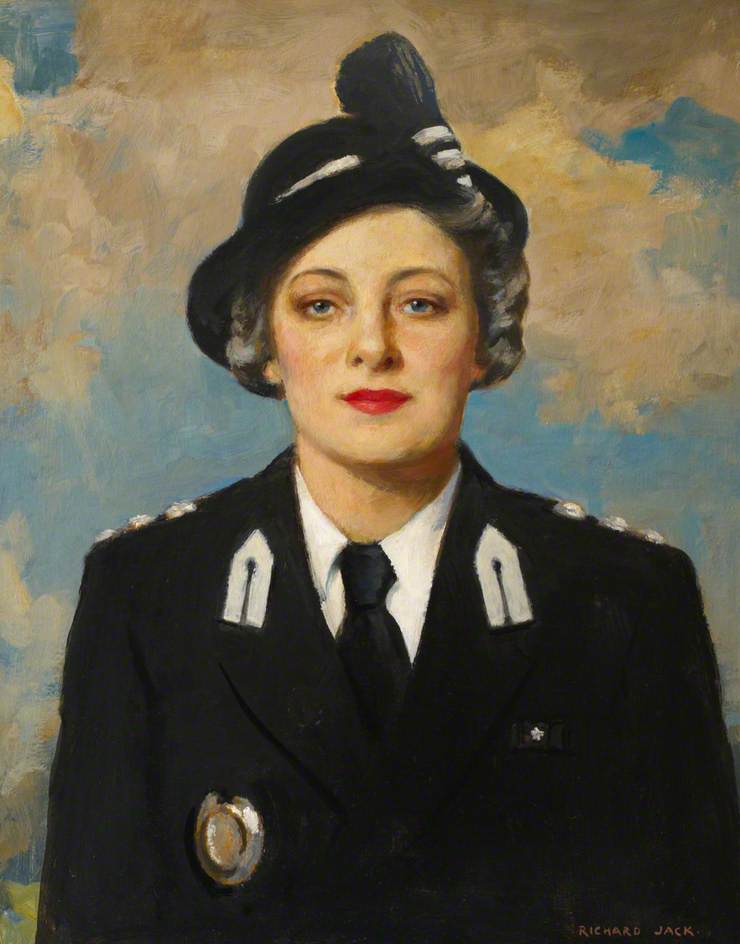 顺序 藝術再現 Muriel Elsie, née Hirst, (1895-1969), Mrs Gamage, 1950 通过 Richard Jack (1866-1952, United Kingdom) | ArtsDot.com