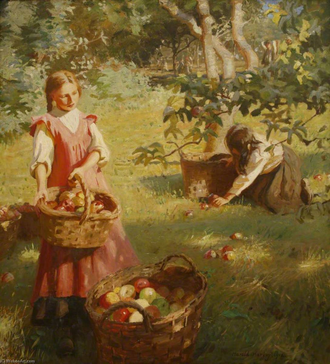 Buy Museum Art Reproductions Apples, 1912 by Harold Harvey (1874-1941, United Kingdom) | ArtsDot.com