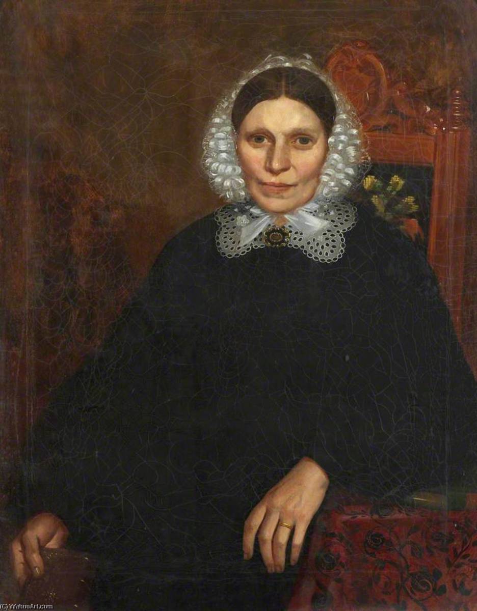 Order Oil Painting Replica Hannah, Wife of Joseph Carlyle, 1850 by George Sheffield Senior (1800-1852) | ArtsDot.com