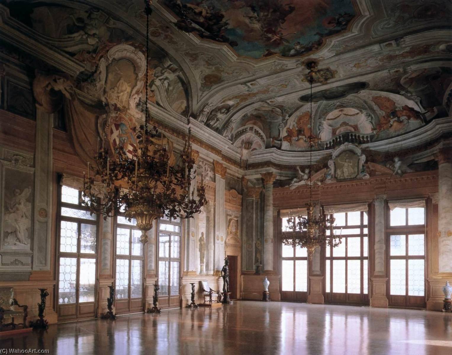 Ca` Rezzonico Ballroom, 1753 by Giorgio Massari Giorgio Massari | ArtsDot.com