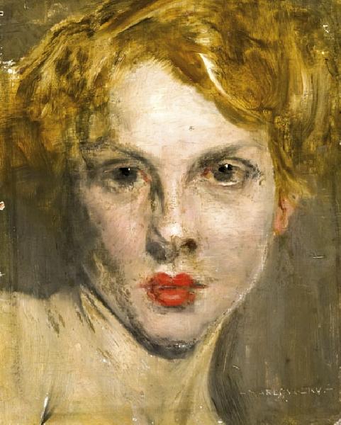 Order Artwork Replica Girl with Red Hair by Bertalan Karlovszky (1858-1938) | ArtsDot.com