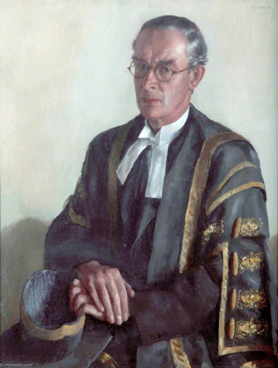 Order Art Reproductions Sir Arnold Duncan McNair (1885–1975), Kt, CBE, MA, LLD, FBA, Vice Chancellor of the University of Liverpool (1937–1945) by William D Dring (Inspired By) (1904-1990) | ArtsDot.com