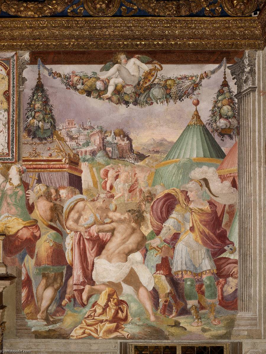 Order Artwork Replica Camillo punishes the treacherous teacher from Falerii, 1545 by Francesco De' Rossi (1510-1562) | ArtsDot.com