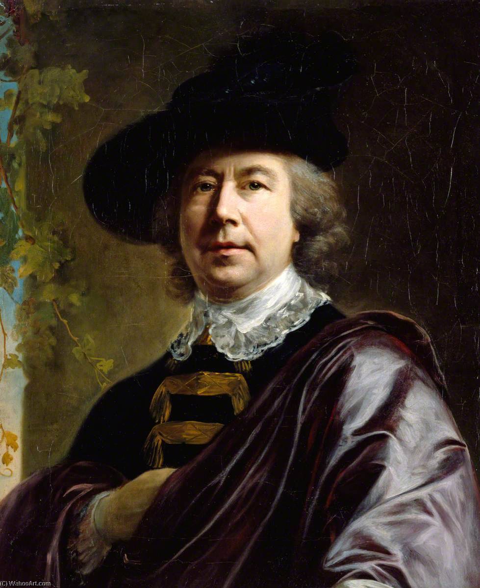 Order Oil Painting Replica Self Portrait, 1768 by Nathaniel Hone I (1718-1784) | ArtsDot.com