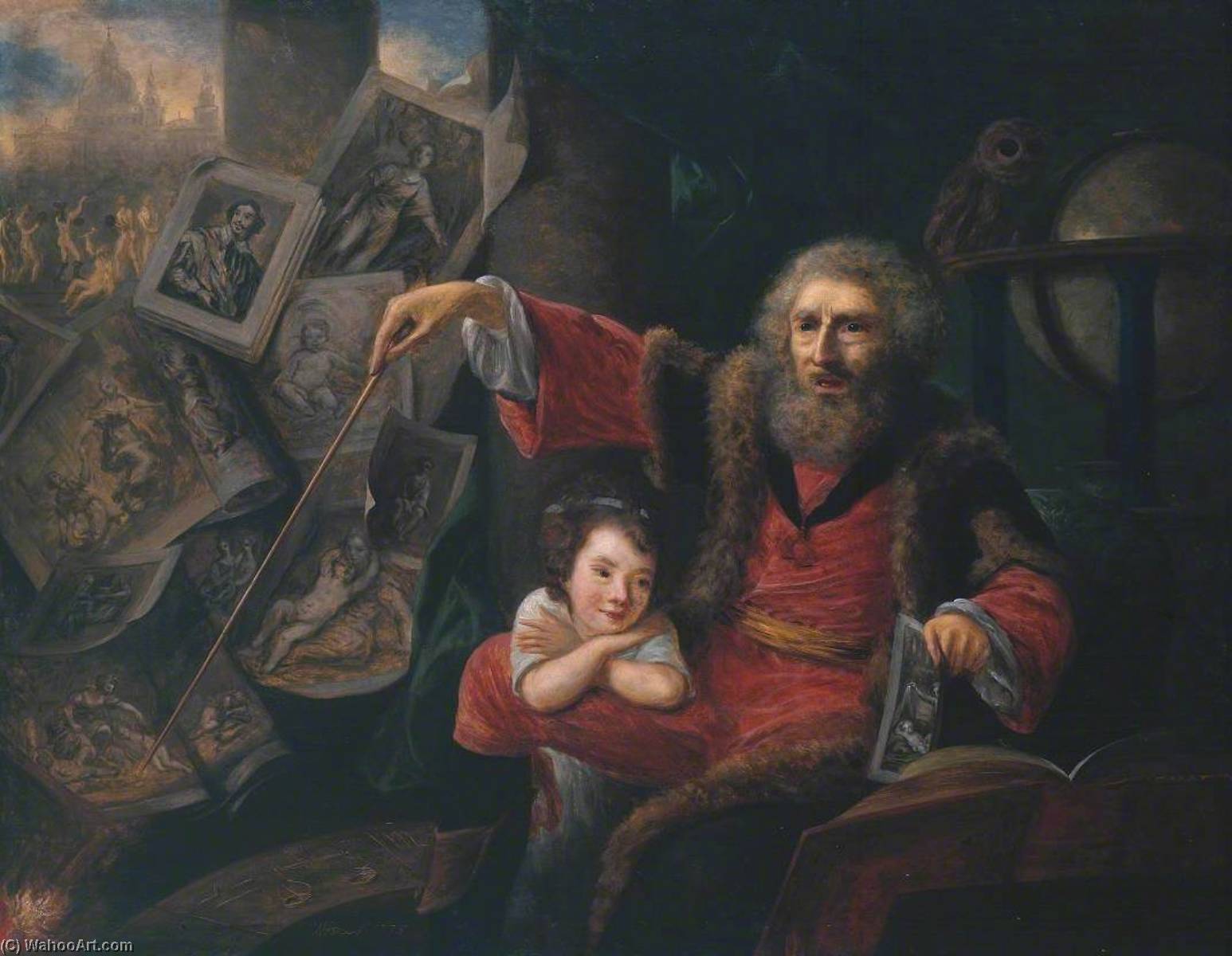 Buy Museum Art Reproductions Sketch for `The Conjuror`, 1775 by Nathaniel Hone I (1718-1784) | ArtsDot.com