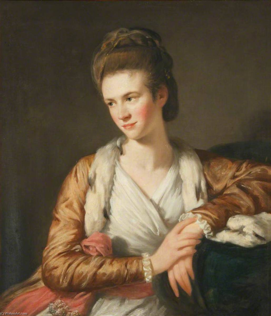 Order Artwork Replica Portrait of a Woman (called `Anne Craster, d.1832`), 1784 by Nathaniel Hone I (1718-1784) | ArtsDot.com
