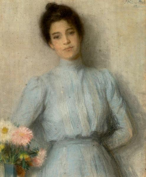 Order Paintings Reproductions Mērijas Grosvaldes portrets, 1902 by Janis Rozentāls (1866-1916, Russia) | ArtsDot.com