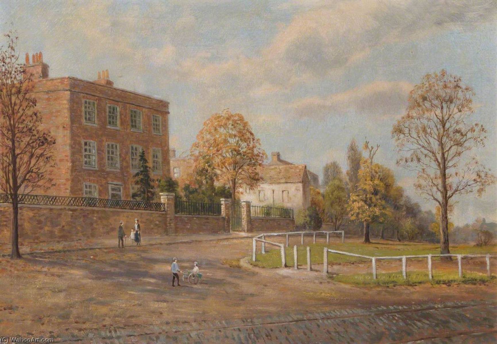 Order Oil Painting Replica Eagle House, Tottenham Green by John Bonny (1874-1948) | ArtsDot.com