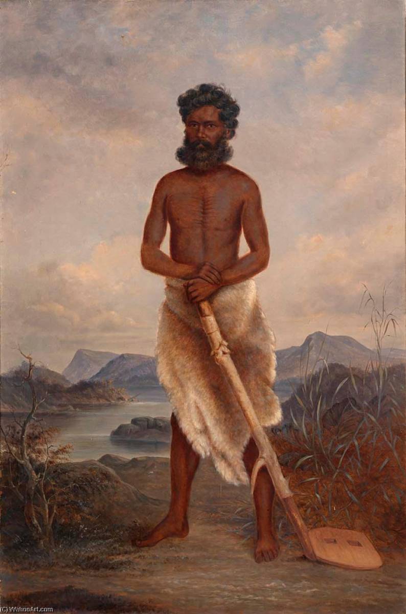 Buy Museum Art Reproductions Australian Man, 1893 by Antonion Zeno Shindler (1823-1899) | ArtsDot.com