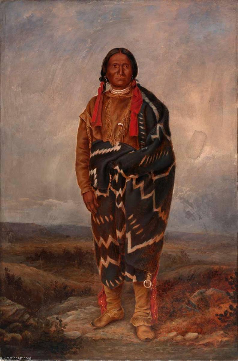 Order Oil Painting Replica Apache Indian, 1893 by Antonion Zeno Shindler (1823-1899) | ArtsDot.com