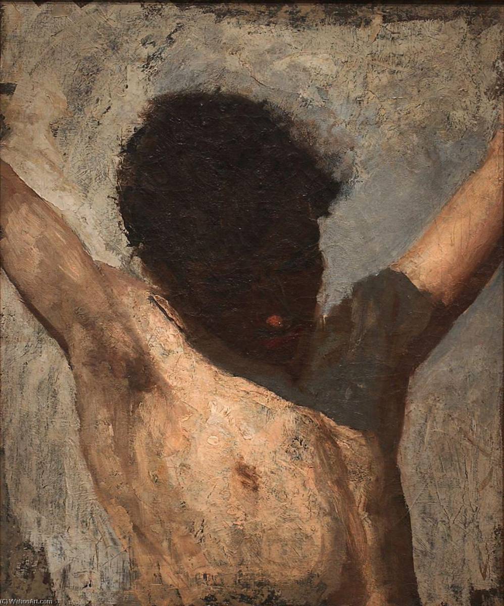 Order Paintings Reproductions Study for The Crucifixion, 1880 by Thomas Eakins (1844-1916, United States) | ArtsDot.com