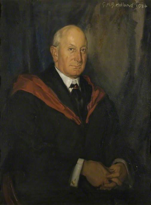 Order Oil Painting Replica Peverell Smythe Hitchens (d.1930), Physician to Northampton General Hospital (1901–1924), 1924 by George Herbert Buckingham (Inspired By) (1901-1987) | ArtsDot.com