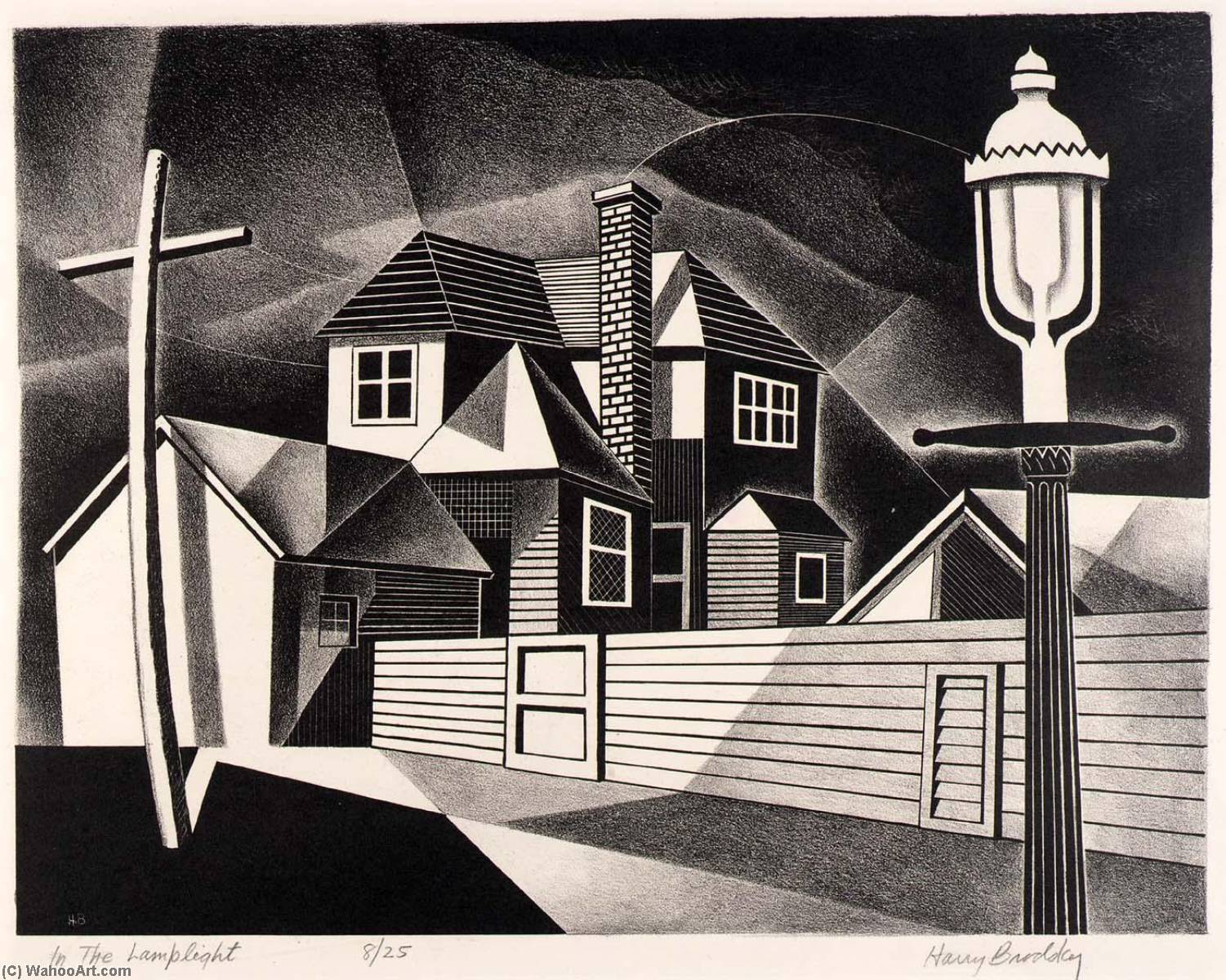 Buy Museum Art Reproductions In the Lamplight, 1947 by Harry Brodsky (Inspired By) (1908-1997) | ArtsDot.com