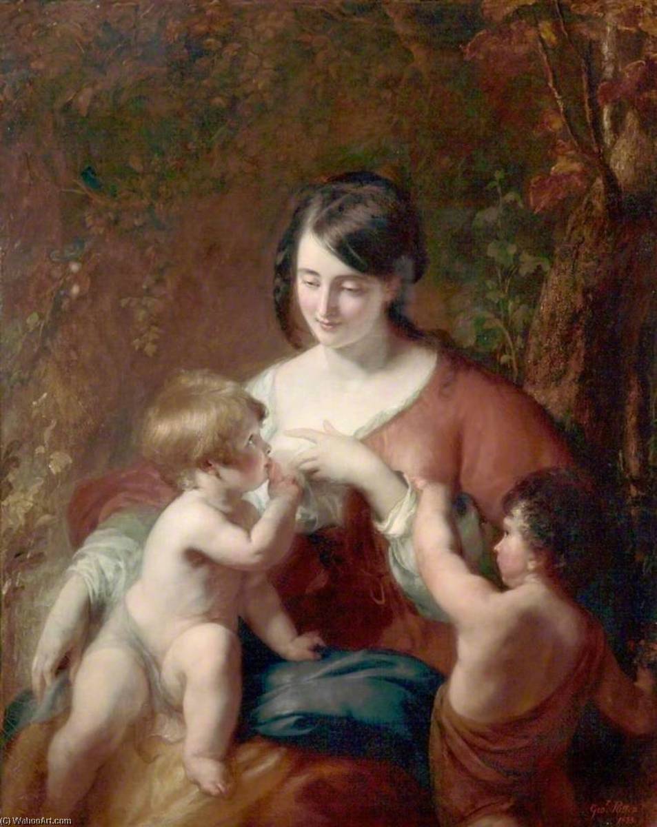 Order Oil Painting Replica Maternal Affection, 1833 by George Patten (1801-1865) | ArtsDot.com