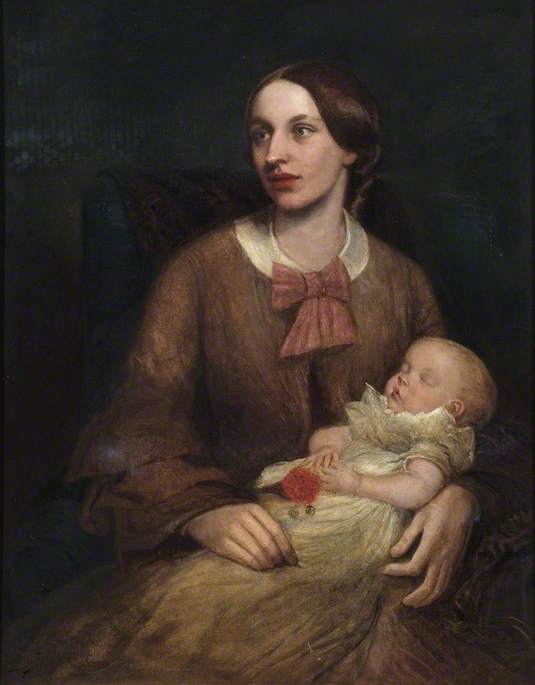 Buy Museum Art Reproductions Sarah Smetham and Baby John, 1855 by James Smetham (1821-1889) | ArtsDot.com