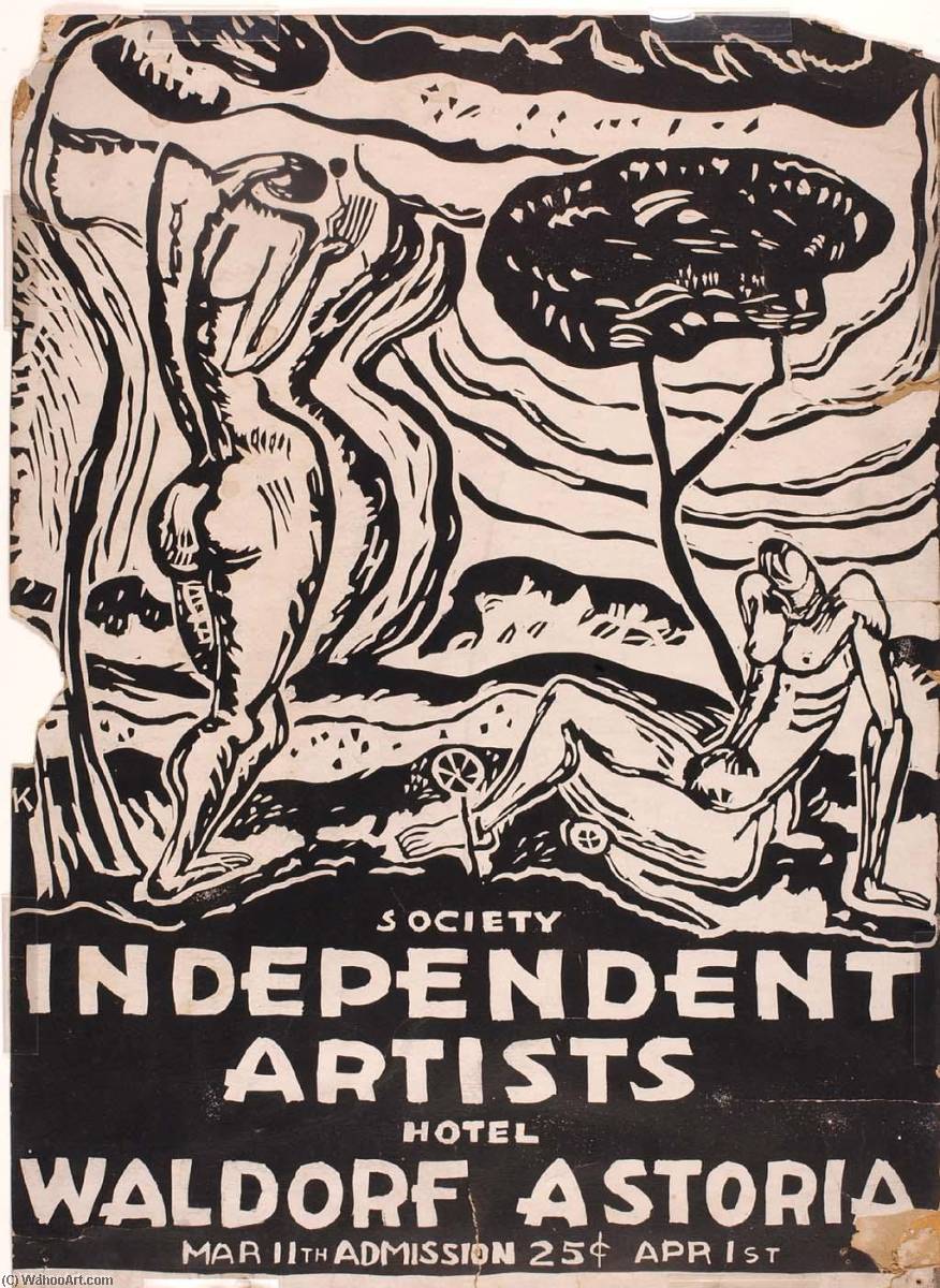 Buy Museum Art Reproductions Society of Independent Artists (exhibition poster), 1919 by Morris Kantor (Inspired By) (1896-1974) | ArtsDot.com