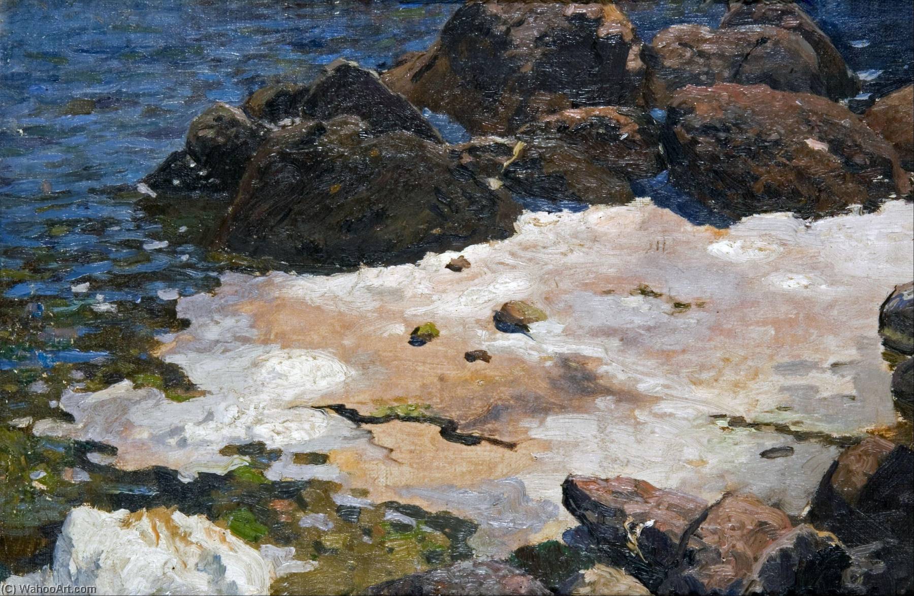 Order Oil Painting Replica Krym brzeg morza, 1895 by Ferdynand Ruszczyc (1870-1936) | ArtsDot.com