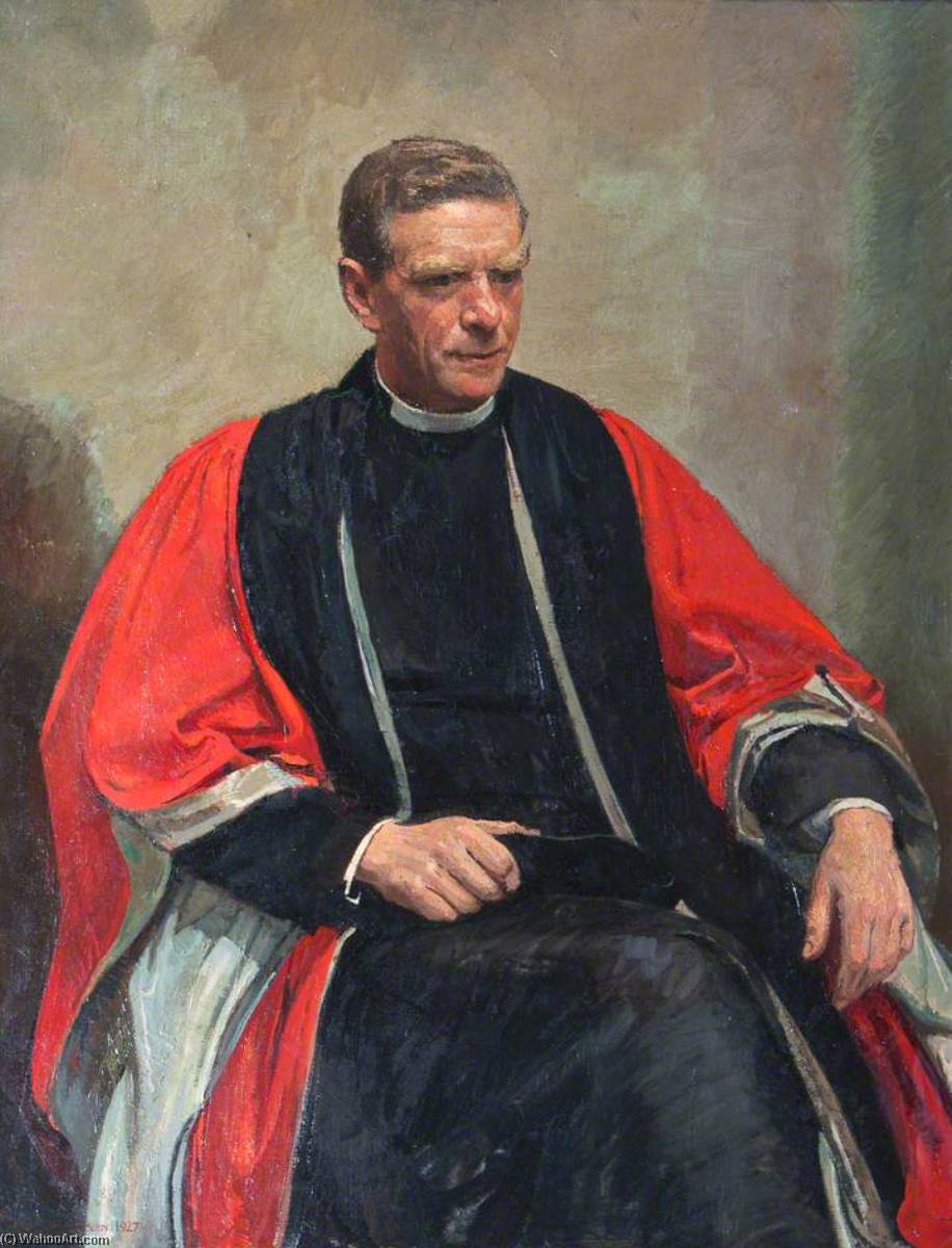 Order Oil Painting Replica Reverend Dr Arthur James Tait, Third Principal of Ridley Hall (1908–1927), 1927 by Kenneth Green (Inspired By) (1905-1986) | ArtsDot.com