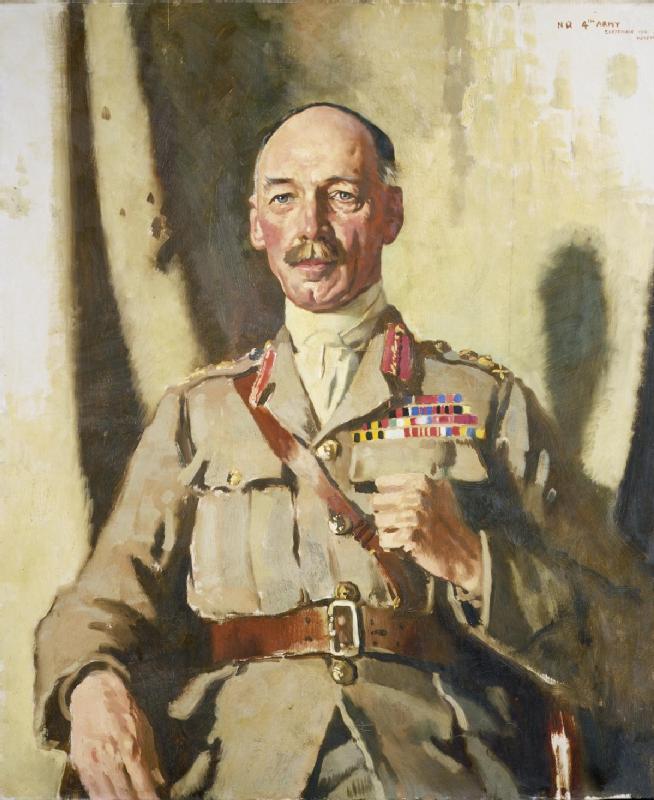 Order Oil Painting Replica General Sir Henry Seymour Rawlinson (1864 1925) Bt, GCVO, KCB, KCMG, 1918 by William Newenham Montague Orpen | ArtsDot.com