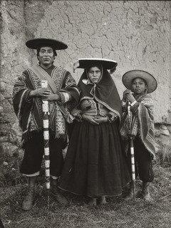 Indian Varayoc and Family, Tinta Kanchis, 1934 by Martín Chambi (1891-1973) Martín Chambi | ArtsDot.com