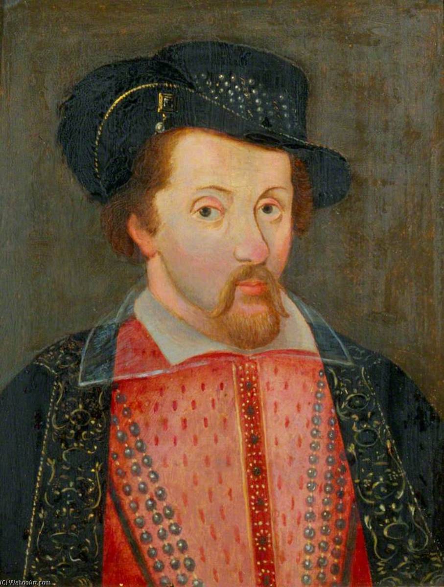 Order Art Reproductions King James I of England and VI of Scotland (1566–1625) by John De Critz The Elder (1551-1642) | ArtsDot.com