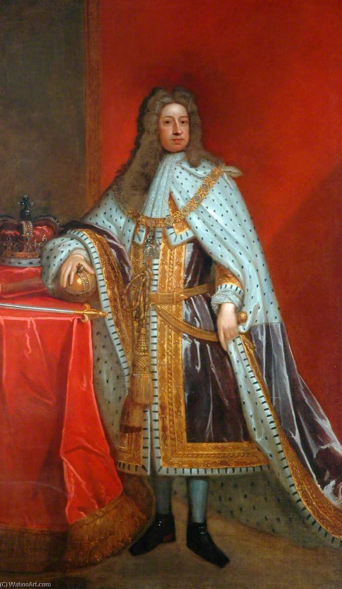Order Art Reproductions King George I (1660–1727), 1722 by Thomas Murray (1663-1734) | ArtsDot.com