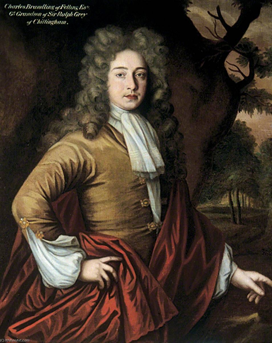 順序 「アート再現 チャールズ・ブランディング, 1698 バイ Johannes Verelst (1648-1734) | ArtsDot.com