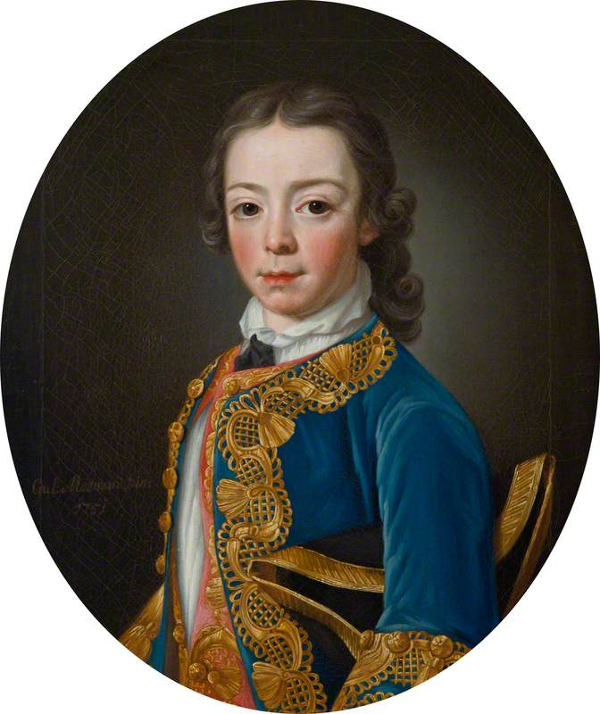 Order Oil Painting Replica John Erskine (1742–1812), 15th of Dun, as a Boy, 1751 by William Mosman (1700-1771) | ArtsDot.com