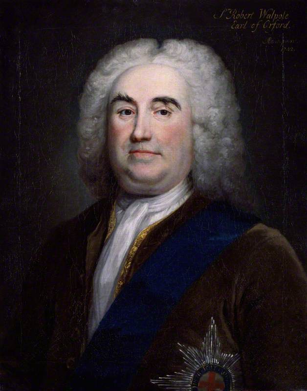 Order Paintings Reproductions Robert Walpole, 1st Earl of Orford, 1742 by Arthur Pond (1701-1758) | ArtsDot.com