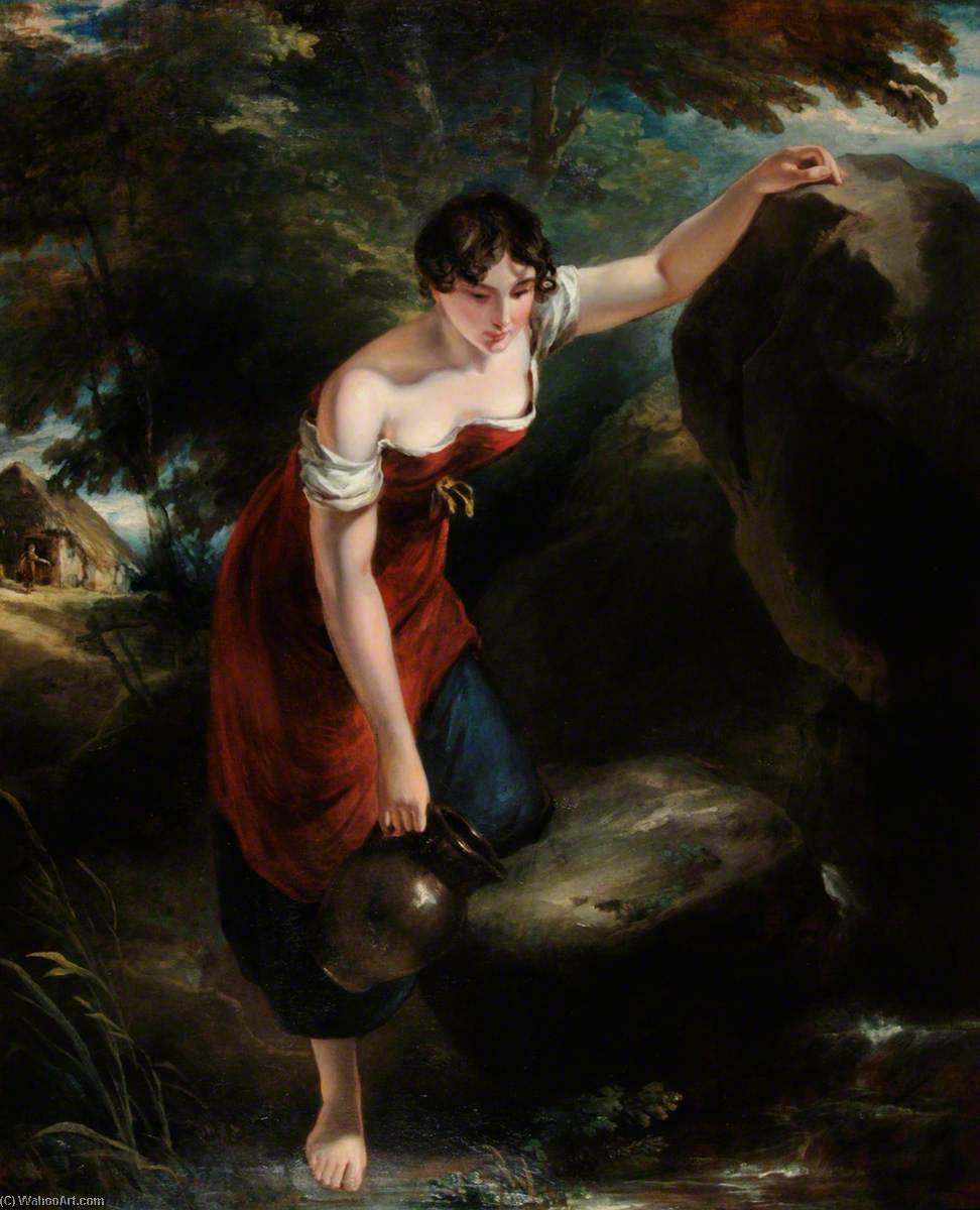 Order Paintings Reproductions Girl at a Spring (Nature`s Fountain) by Henry Thomson (1773-1843) | ArtsDot.com