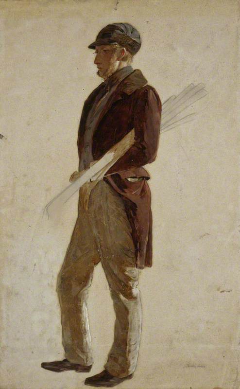 Buy Museum Art Reproductions Sandy Pirrie (active 1847), Golfer, 1847 by Charles Lees (1800-1880) | ArtsDot.com