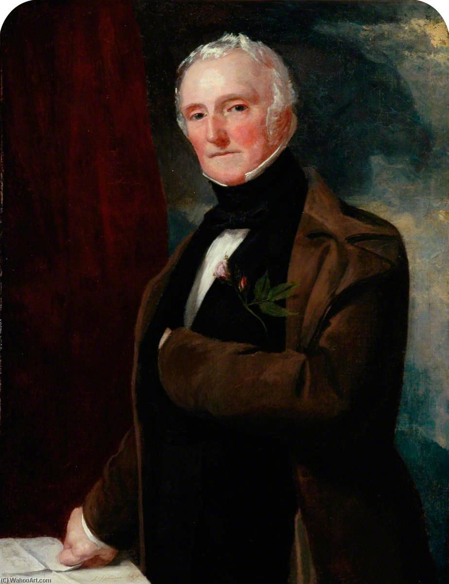 Order Oil Painting Replica James Pyke, First Chief Accountant, Great Western Railway (1839–1854), 1853 by John Zephaniah Bell (1794-1883) | ArtsDot.com