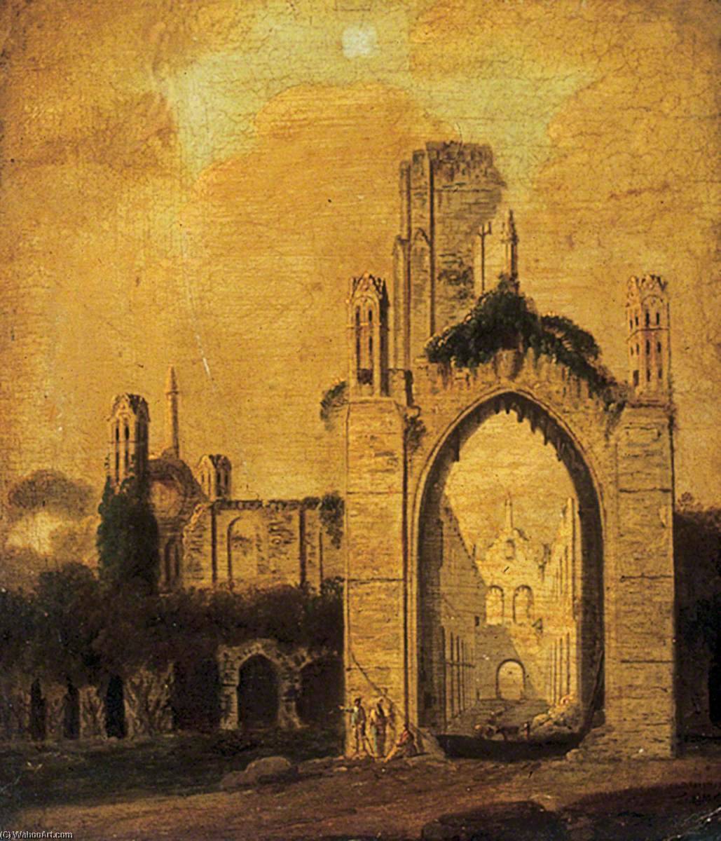 Order Artwork Replica Kirkstall Abbey from the East, 1825 by Joseph Rhodes (1782-1854) | ArtsDot.com