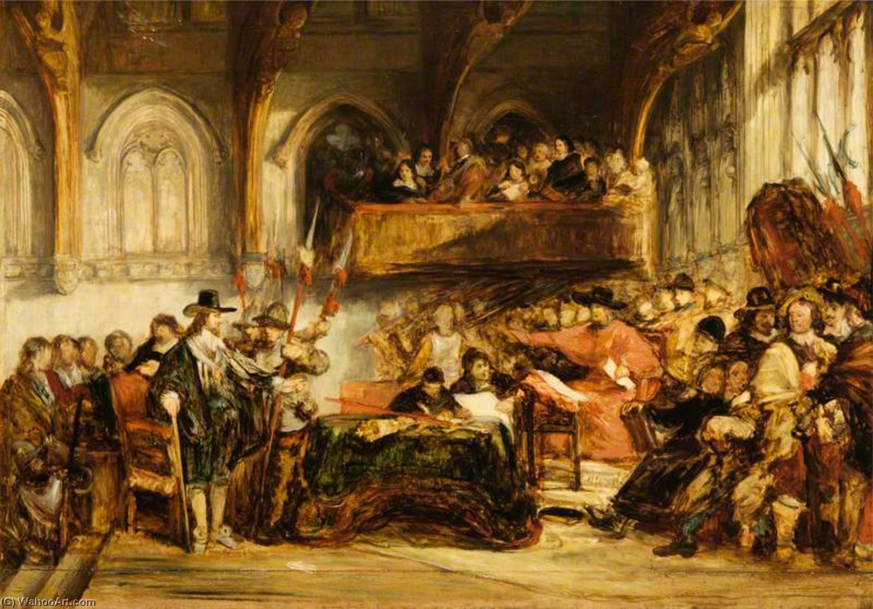 Order Oil Painting Replica The Trial of Charles I (1600–1649) by John Burnet (1784-1868) | ArtsDot.com