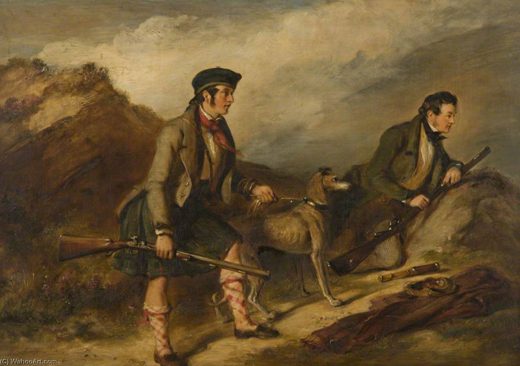 Buy Museum Art Reproductions Deer Stalking in the Forest of Atholl, 1838 by William Simson (1800-1847) | ArtsDot.com