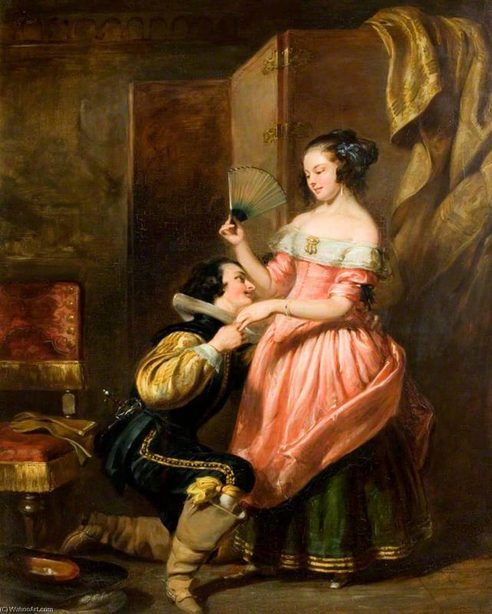 Order Oil Painting Replica Gil Blas Introducing Himself to Laura, 1840 by William Simson (1800-1847) | ArtsDot.com