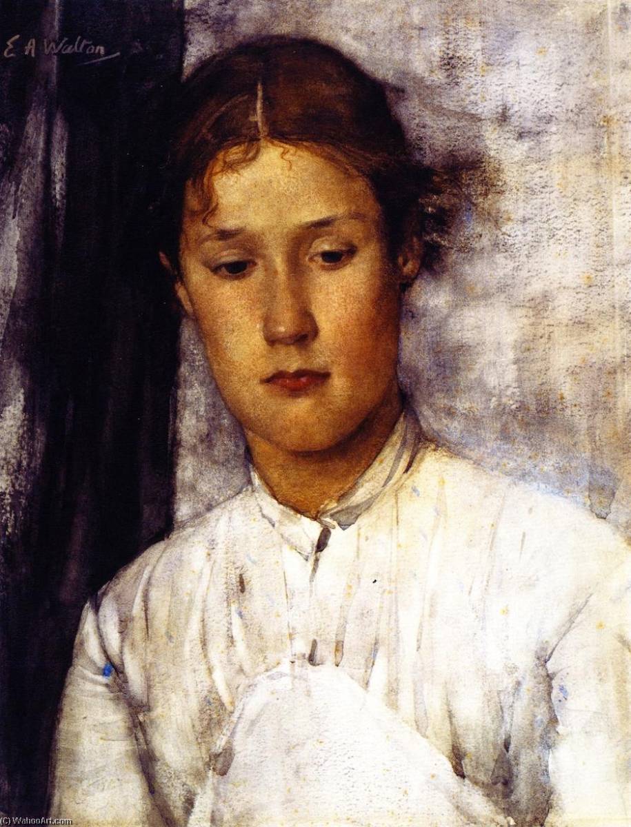 Buy Museum Art Reproductions The Gamekeeper`s Daughter, 1885 by Edward Arthur Walton (1860-1922, United Kingdom) | ArtsDot.com