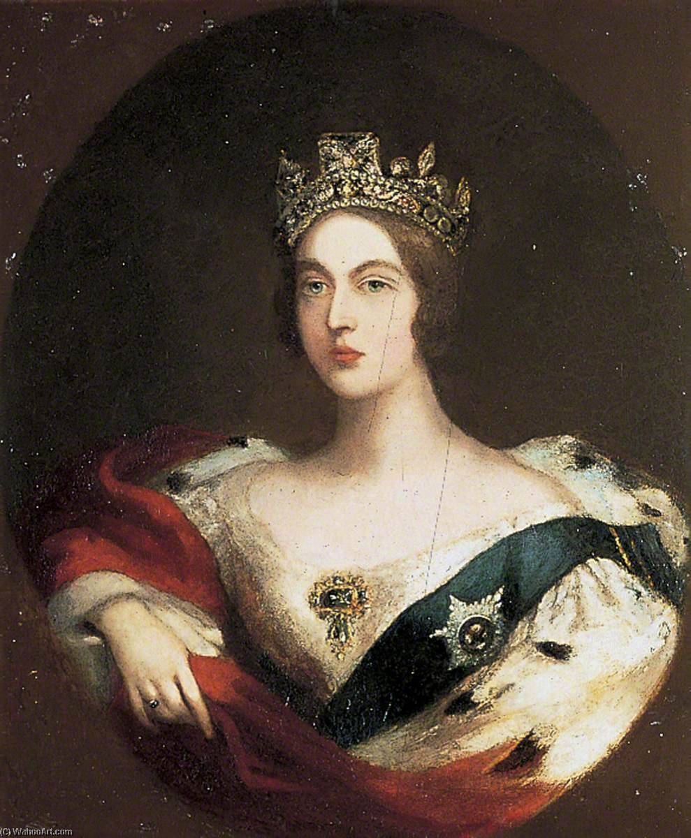 Buy Museum Art Reproductions Queen Victoria (1819–1901), 1840 by Edmund Thomas Parris (1793-1873) | ArtsDot.com