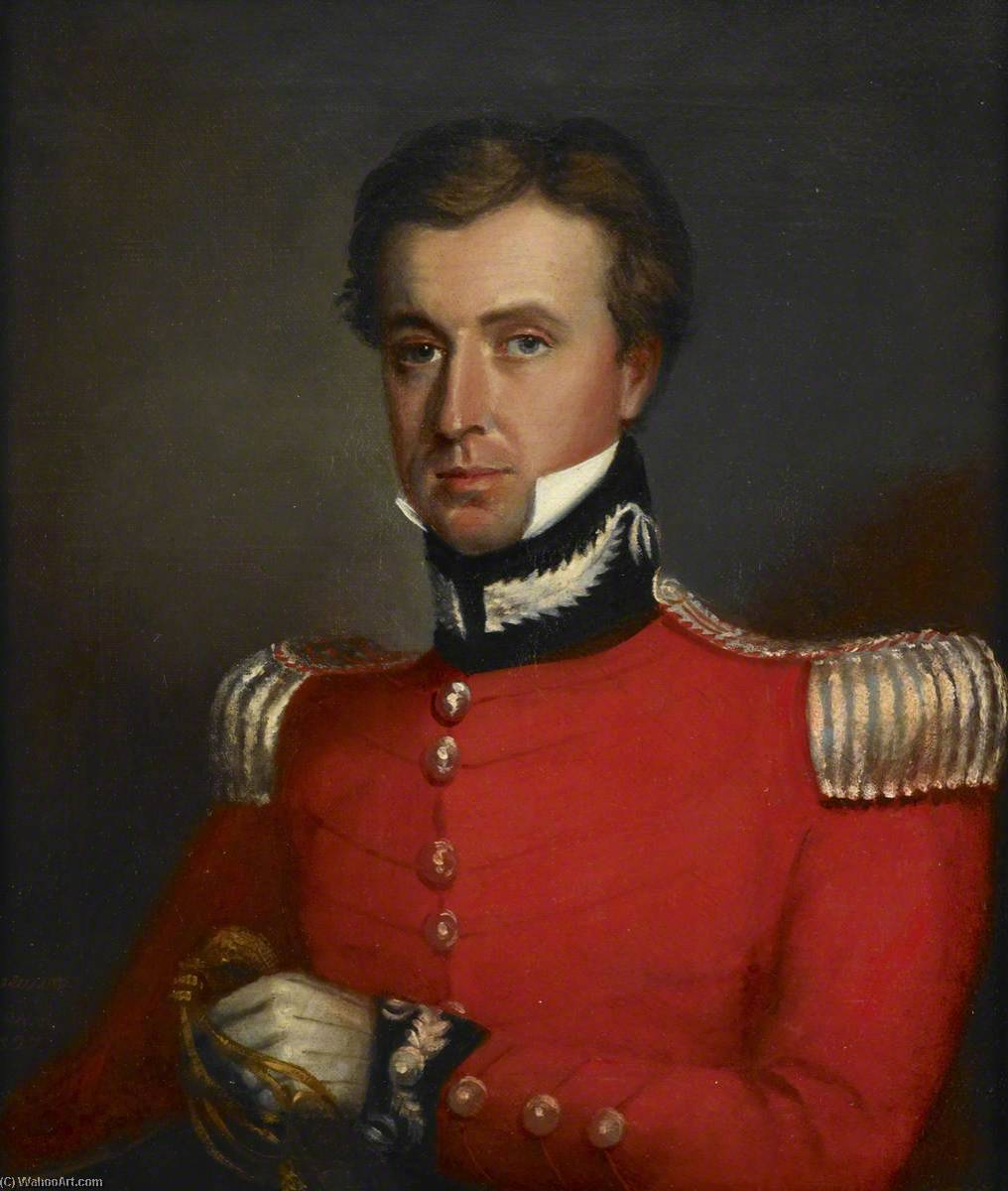 Captain William Garden (1790–1852), Bengal Native Infantry, 1827 by Jivan Ram Jivan Ram | ArtsDot.com