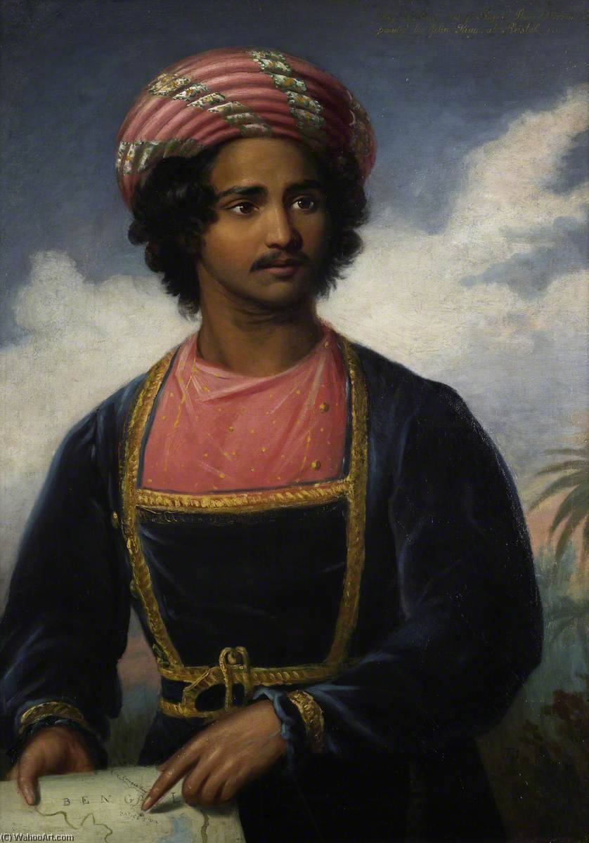 Raja Ram Roy, Son of Raja Ram Mohan 罗伊, 1833 通过 John King (1929-2014) John King | ArtsDot.com